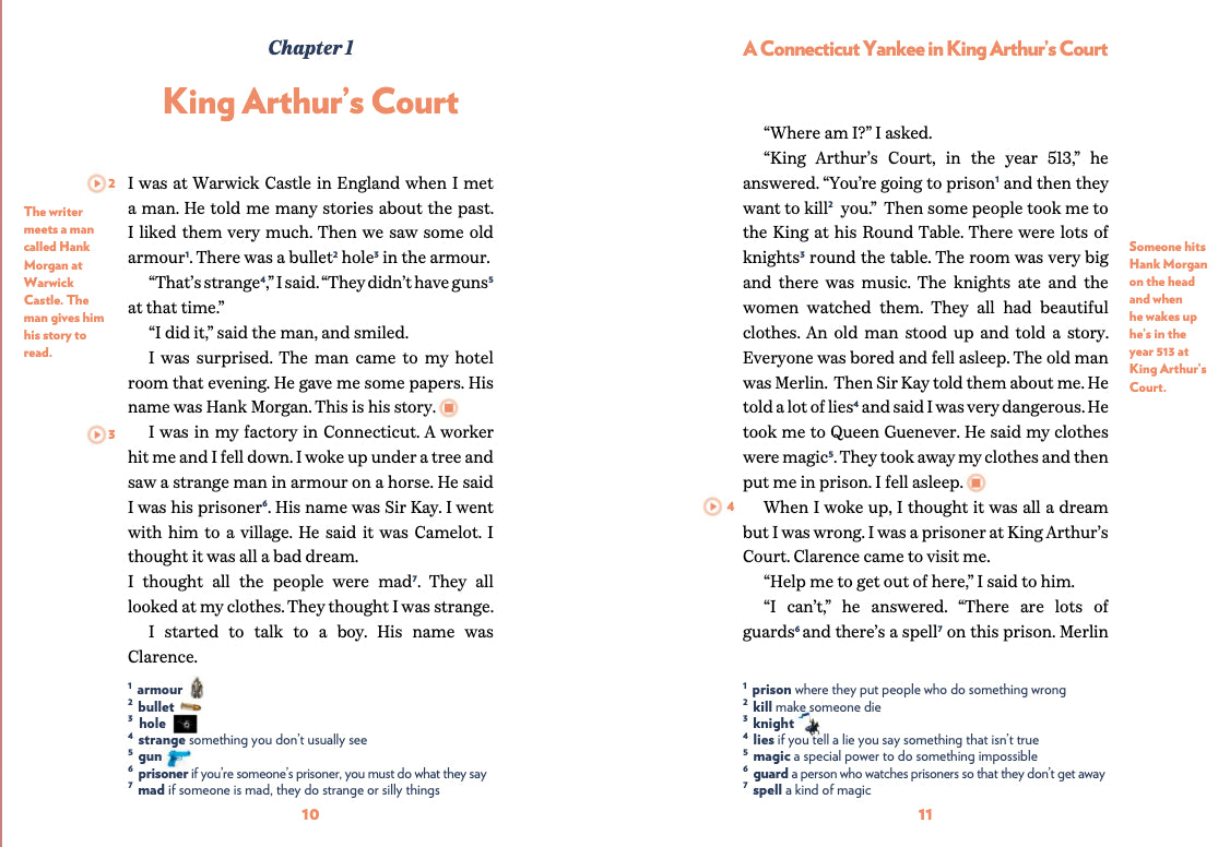 A Connecticut Yankee in King Arthur’s Court - Gradert lesebok - A1 nivå - engelsk