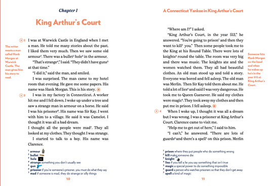 A Connecticut Yankee in King Arthur’s Court - Gradert lesebok - A1 nivå - engelsk