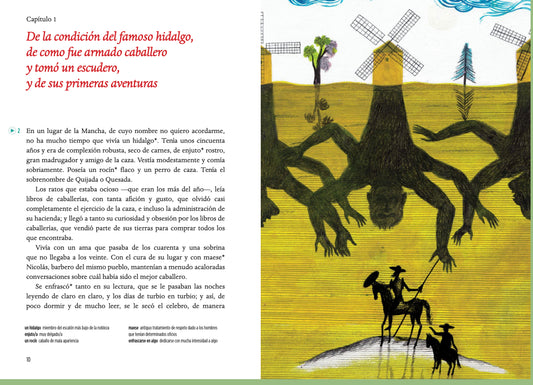 Don Quijote de la Mancha - Gradert leser - B2 nivå - spansk