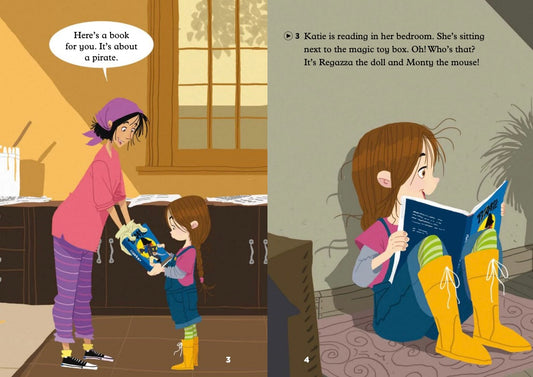 Katie, the Pirate and the Treasure - Gradert lesebok - under A1 nivå - engelsk