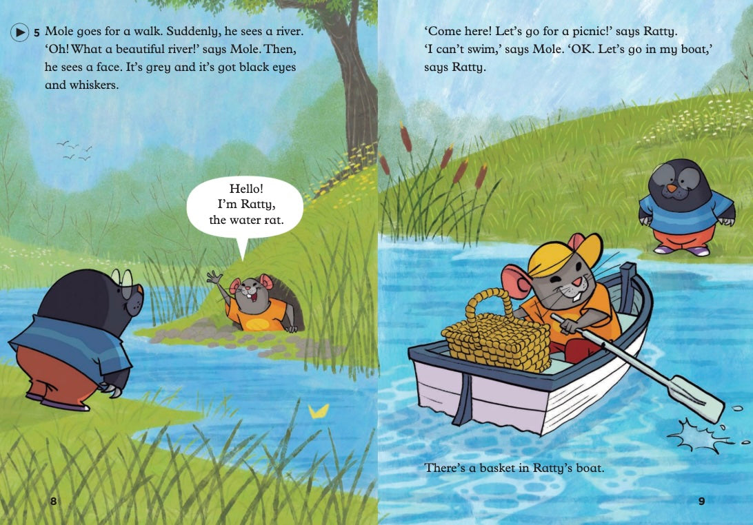 The Wind in the Willows - Young - Gradert lesebok - under A1 nivå - engelsk