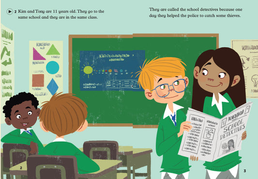 The School Detectives and the Bullies - Gradert lesebok - A1.2 nivå - engelsk