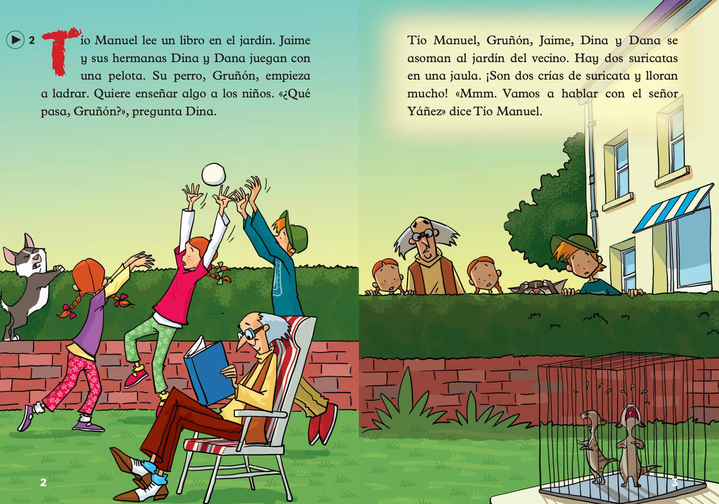 Tío Manuel y las suricatas - Gradert lesebok - A1.1 nivå - spansk