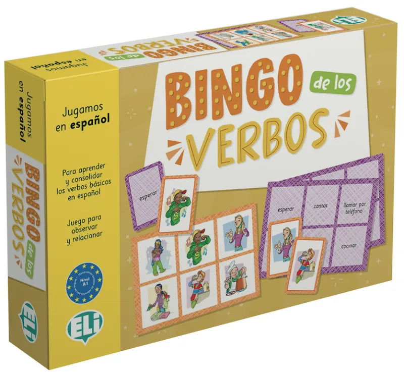 Bingo de los verbos - Språkspill - Ordforråd - Verb - A1 - Spansk