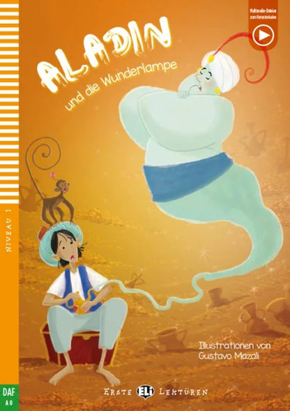 Aladin und die Wunderlampe - Gradert leser - Pre A1 - Tysk