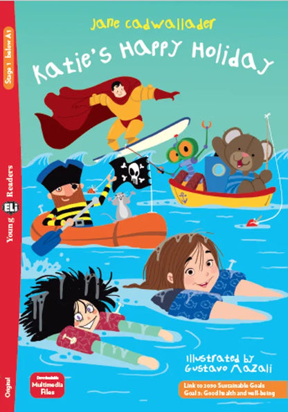 Katie’s Happy Holiday - Gradert lesebok - under A1 nivå - engelsk