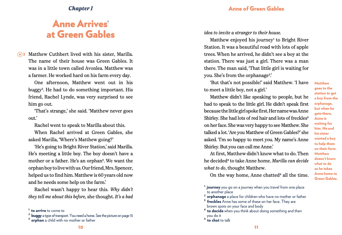 Anne of Green Gables - Gradert lesebok - A1 nivå - engelsk