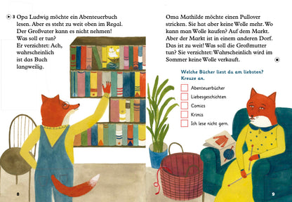 Der Fuchs und die Trauben - Gradert leser - A1 - Tysk