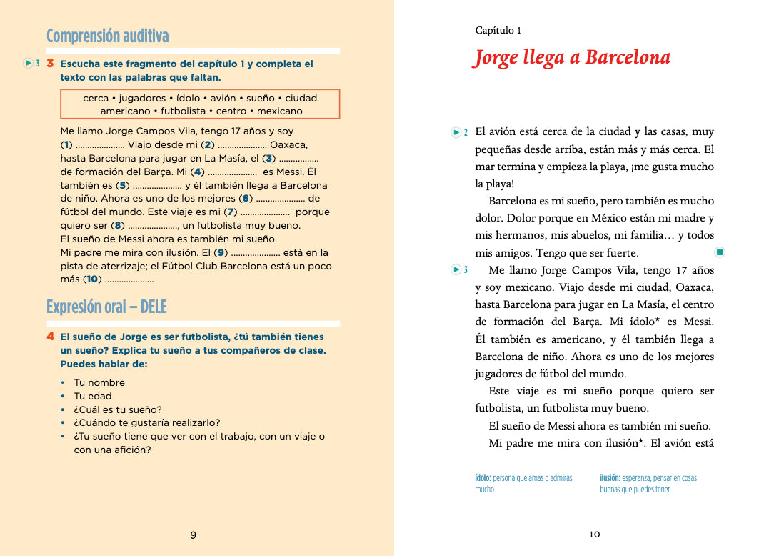 El sueño de Jorge - Gradert lesebok A1 - nivå - spansk