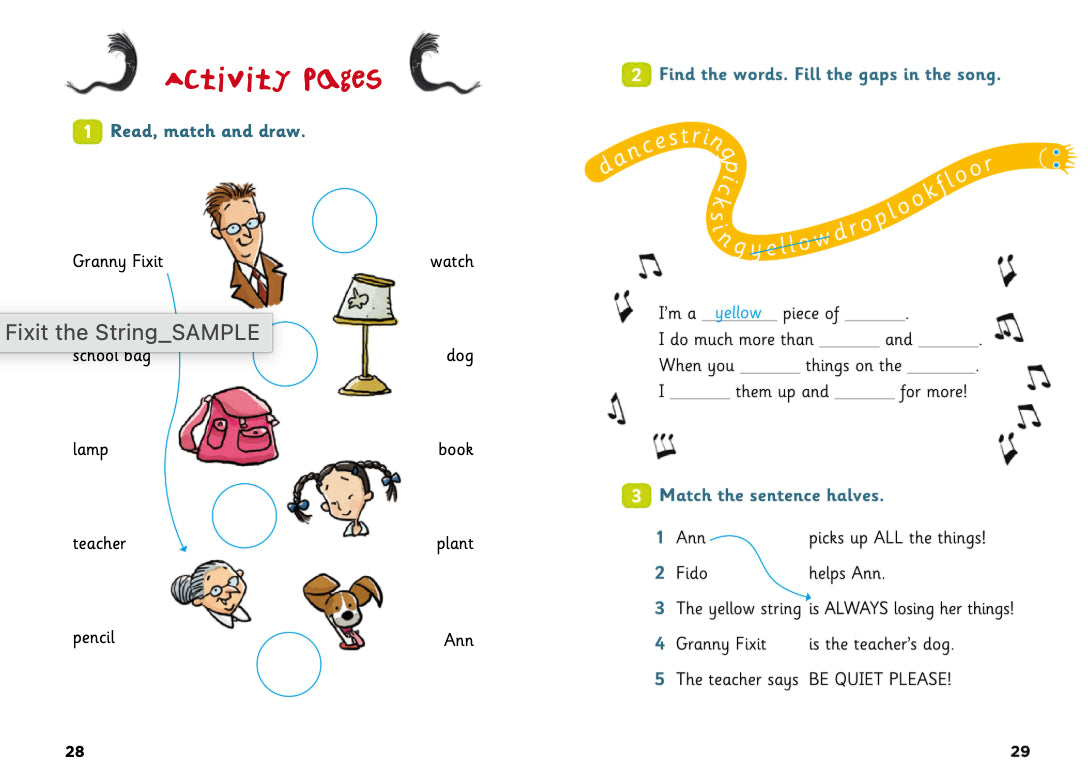 Granny Fixit and The Yellow String - Gradert leser - Pre A1 - Engelsk