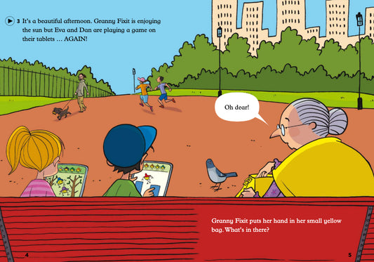 Granny Fixit and the Video Game - Gradert lesebok - under A1 nivå - engelsk