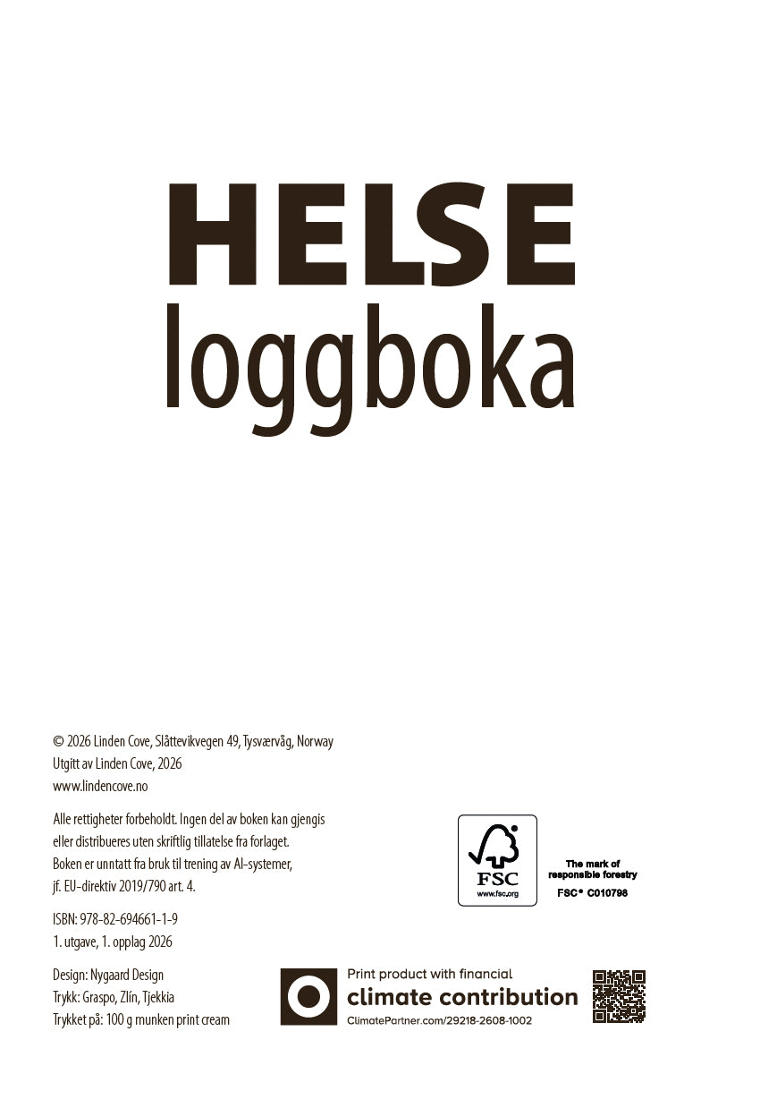 Helseloggboka - For trygghet og oversikt over egen helse