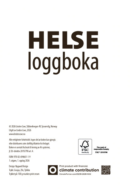 Helseloggboka - For trygghet og oversikt over egen helse