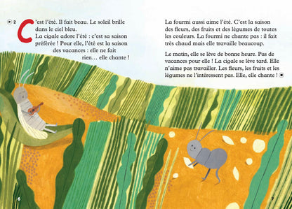 La cigale et la fourmi - Gradert leser - Pre-A1 - Fransk