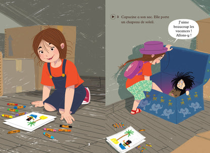 Les vacances de Capucine - Gradert leser - Pre-A1 - Fransk