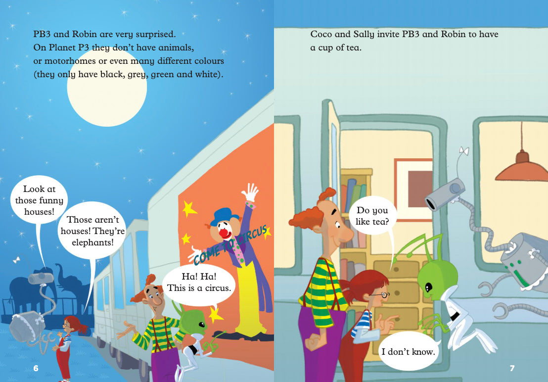 PB3 and Coco the Clown - Gradert leser - A1 - Engelsk