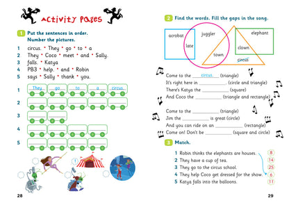 PB3 and Coco the Clown - Gradert leser - A1 - Engelsk
