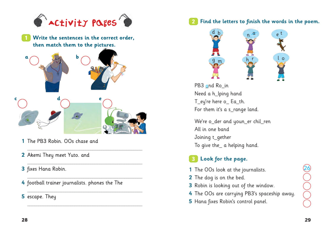 PB3 and the Helping Hands - Gradert leser - A1 - Engelsk