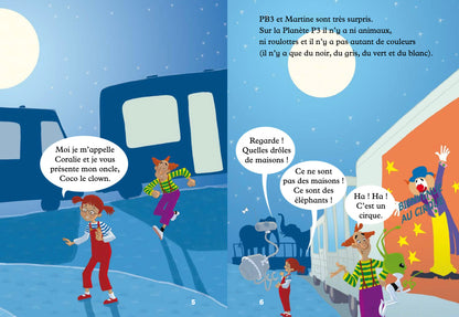 PB3 et Coco le clown - Gradert lesebok - A1 nivå - fransk