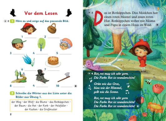 Rotkäppchen - Gradert leser - Under A1 - Tysk
