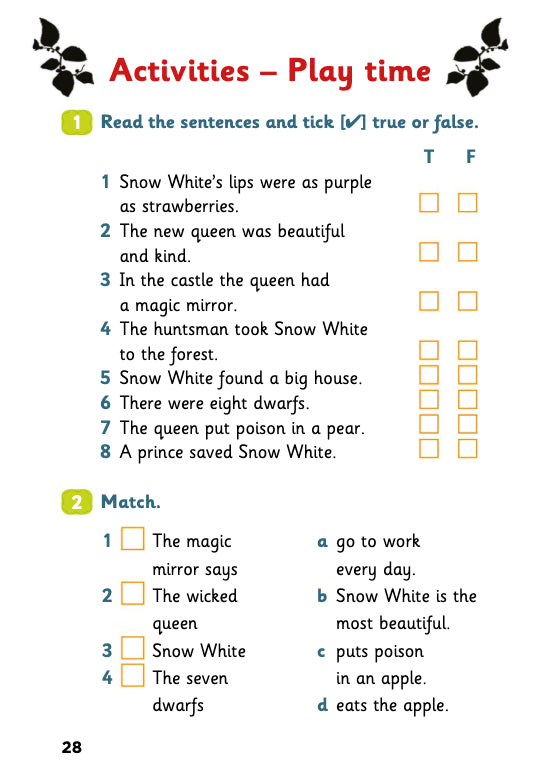 Snow White and the Seven Dwarfs - Gradert leser - A1.1 - Engelsk