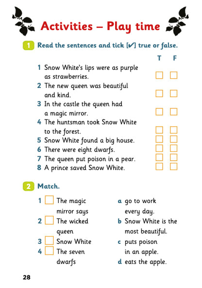 Snow White and the Seven Dwarfs - Gradert leser - A1.1 - Engelsk