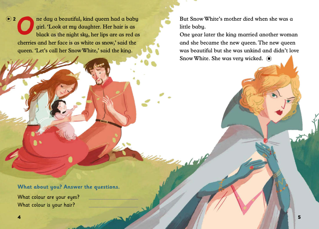 Snow White and the Seven Dwarfs - Gradert leser - A1.1 - Engelsk