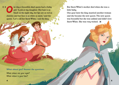 Snow White and the Seven Dwarfs - Gradert leser - A1.1 - Engelsk