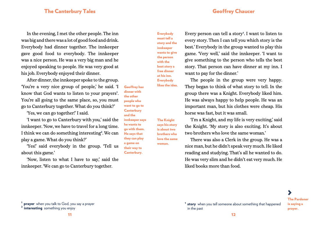 The Canterbury Tales - Gradert lesebok - A1 nivå - engelsk