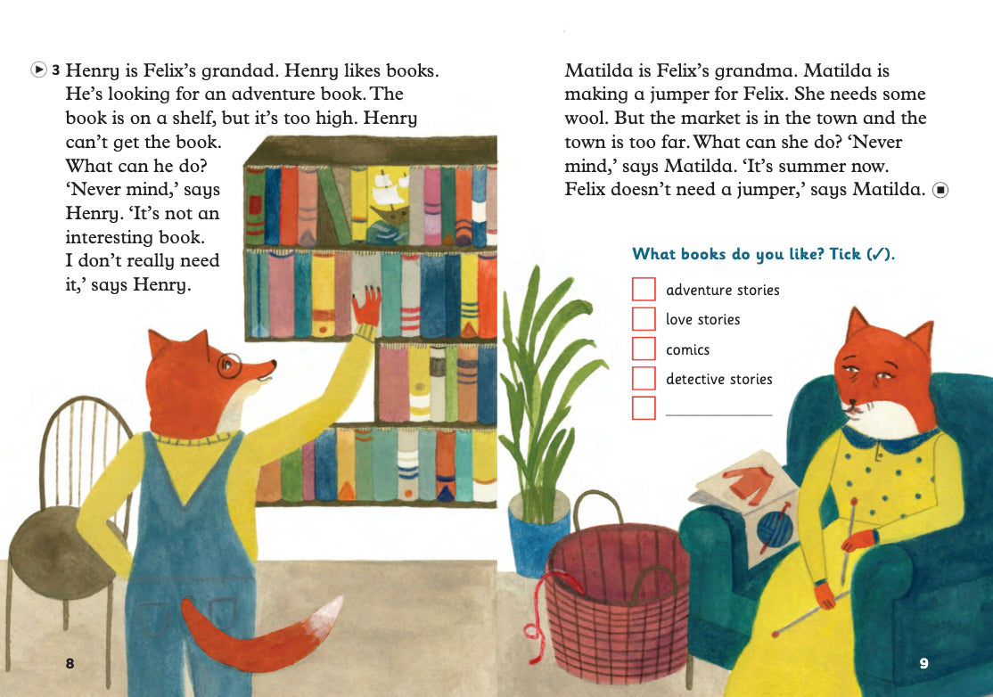 The Fox and the Grapes - Gradert leser - A1 - Engelsk