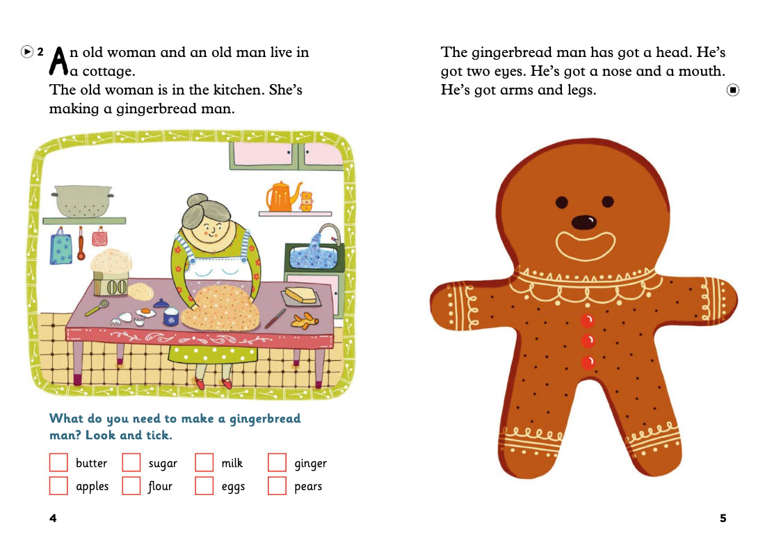 The Gingerbread Man - Gradert leser - A1 - Engelsk