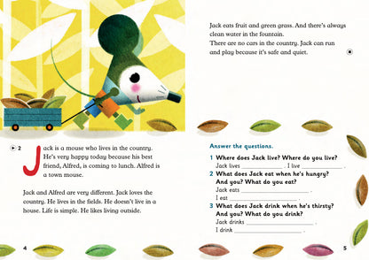 The Town Mouse and the Country Mouse - Gradert leser - A1.1 - Engelsk