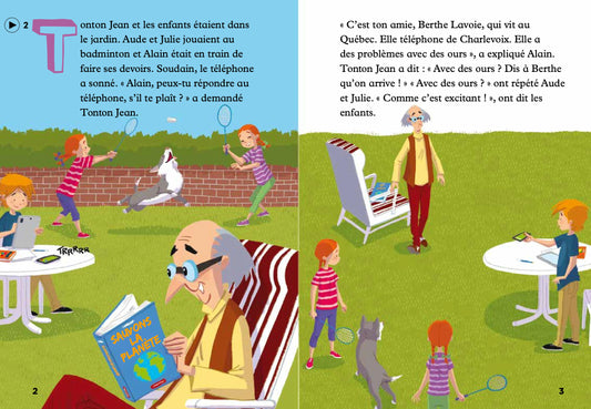 Tonton Jean et les ours! - Gradert lesebok - A1.1 nivå - fransk