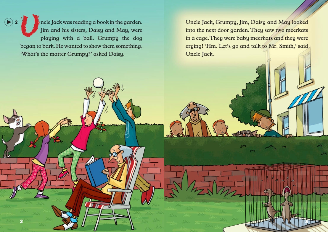 Uncle Jack and the Meerkats - Gradert leser - A1.1 - Engelsk