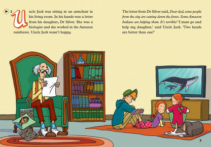 Uncle Jack in the Amazon Rainforest - Gradert lesebok - A1.1 nivå - engelsk